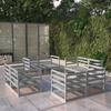 Garden Furniture Set 8 Pcs Solid Pine Wood