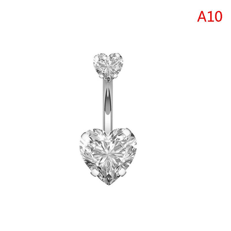 

Кольцо в форме сердца для пупка, кольцо для пирсинга пупка, кольцо из нержавеющей стали для пирсинга живота