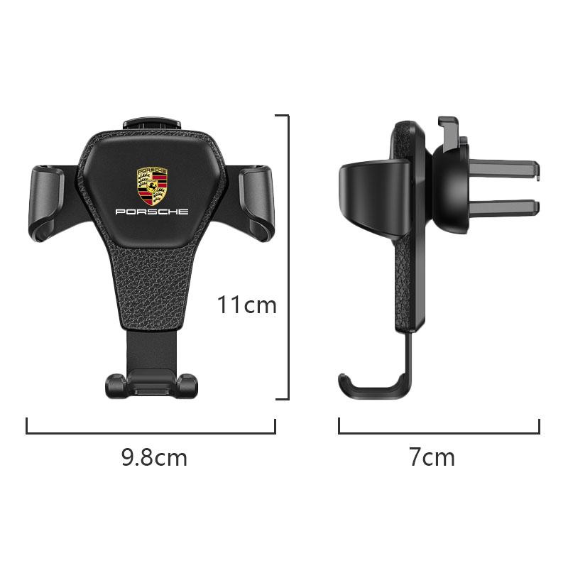 Gravity Auto Phone Holder Car Air Vent Clip Mount Support For Porsche Cayenne Panamera Macan 911 718 Taycan Boxster Cayman 918