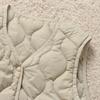 Autumn and winter new light rhombus V-neck vest slim fit inner thermal vest fashionable outer coat tide