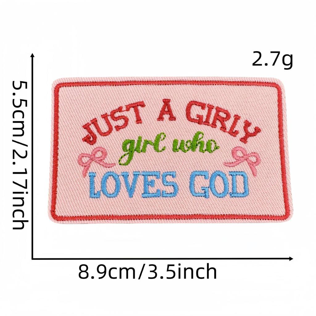 10pcs Embroidery Faith Text Patches Iron On God Jesus Emblem DIY Clothing Stripe Appliques Sewing Wappen Wholesale Cheap