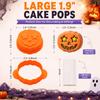 Halloween 3D Silicone Cake Pop Set Reusable Pumpkin Ghost Skull Bat Food Grade Baking Reusable with Paper Sticks And Ties
