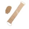Ramie Jute Bath Towel Shower Towel Back Body Exfoliating Belt Shower Scrubber For Body Cleaning Bathroom Shower Strap