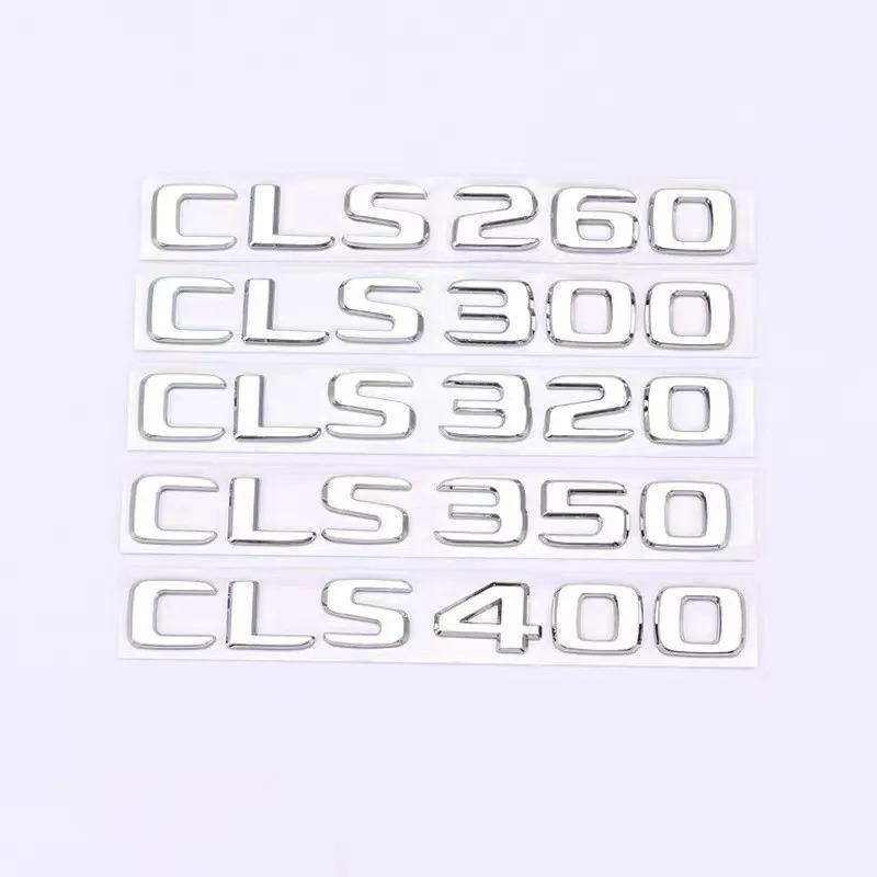 AASV1 3D gloss black silver ABS Fit for Mercedes-Benz new letter CLS260 CLS300 CLS320 CLS350 CLS400 digital sticker rear badge