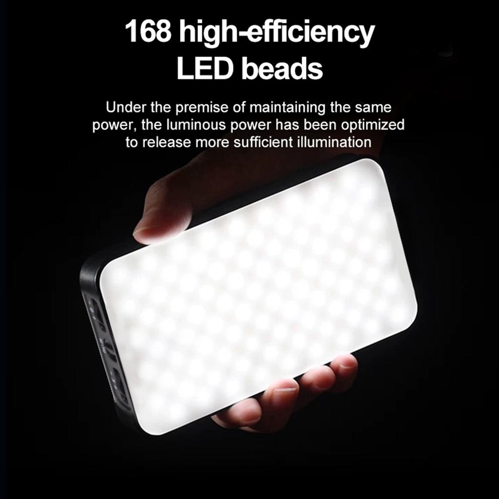 Pocket LED Video Light LED Fill Light Video Conference Light 2500K-9000K Dimmable Built in 3000mAh B