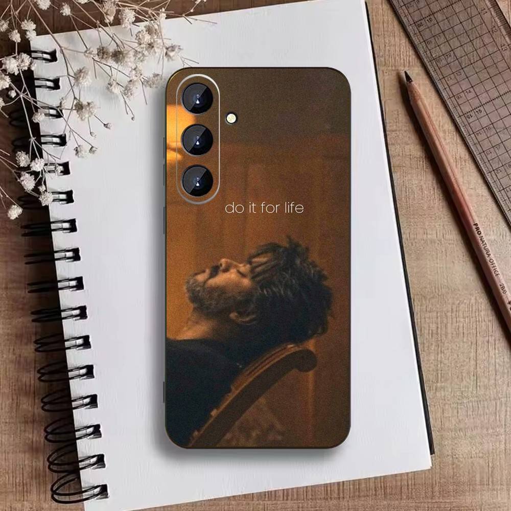 

W-ThalaPathy V-Vijay Actor Phone Case For Samsung Galaxy A73,A21s,A22,A31,A52,A53,A71,A41Soft Black Shell Samsung a73 5g
