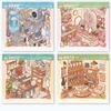 Cute Room Scene Miniature Scene Sticker Spiral Bound Decorating Sticker Book  Student Stationery