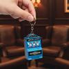 Mini Gokkast Sleutelhanger Creatieve Zak Arcade Geluk Jackpot Speelgoed voor Tas Hanger Feest Cadeau