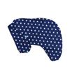 Cover Pillowcase Small Crescent for Breastfeeding Babyuniverse 100% Cotton - Navy Stars