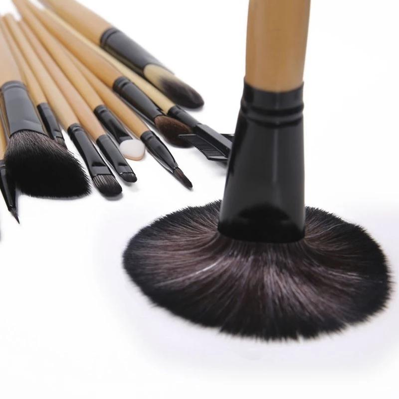24 ks Sada štětců na make-up Dárková taštička Profesionální kosmetické štětce Štětec na obočí Pudr na obličej Podkladové báze Stíny Nástroje na líčení