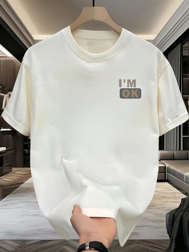 Men's T-Shirts Made of 100% Cotton Have a Special Cool Feeling for Summer and  Easily Styled In a Casual and Fashionable Way