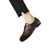 French soft-soled shallow-mouth single shoes, new autumn retro round-headed Mary Jane shoes, flat-soled small leather shoes