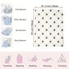 Cozy Flannel Dog Paw Print Blanket With Black Paw Prints And Polka Dots, Perfect For All Seasons-The Perfect Gift For Pet Lovers