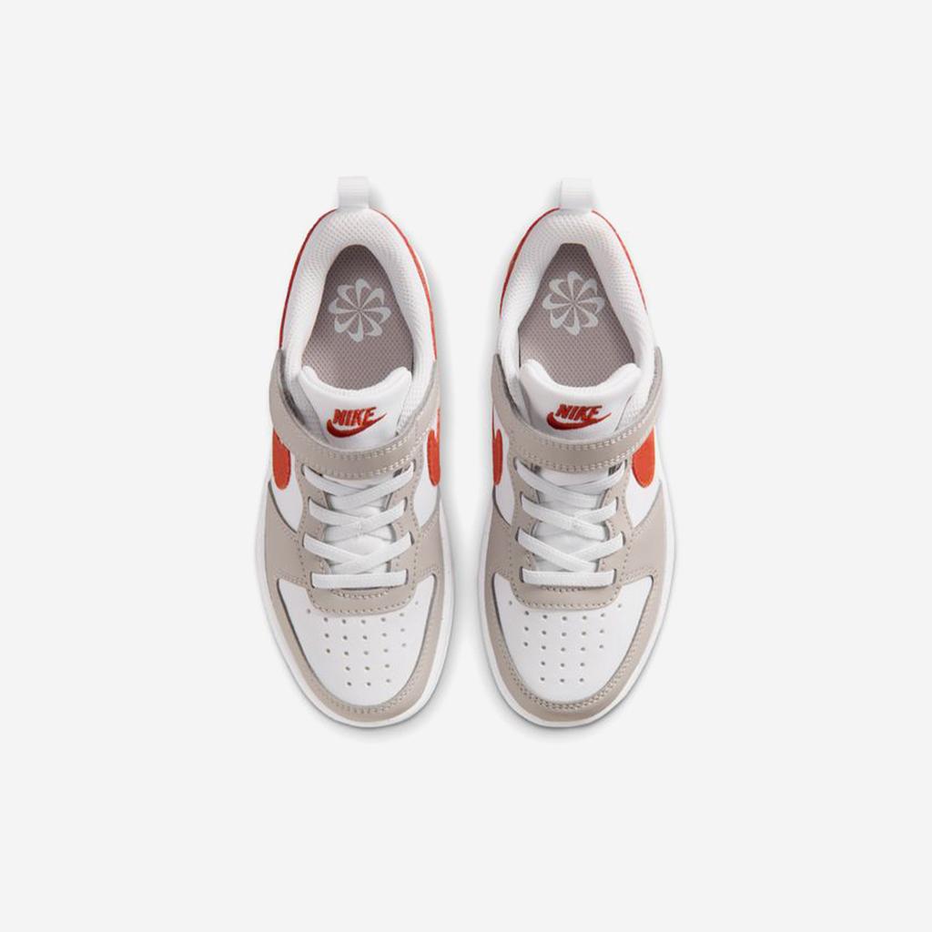 [Nike] Kids Court Borough Low Essential Velcro Sneakers [IQ2726-100]
