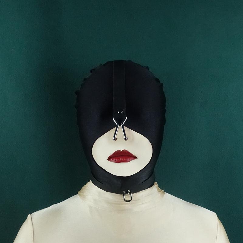 Nose Hook Headgear for Facial Domination BDSM Toy