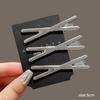 3Pcs Silver Y2k Hair Clips for Women Elegant Metal Duckbill Clip Girls Hairpins Side Bangs Barrettes Girls Hair Accessories