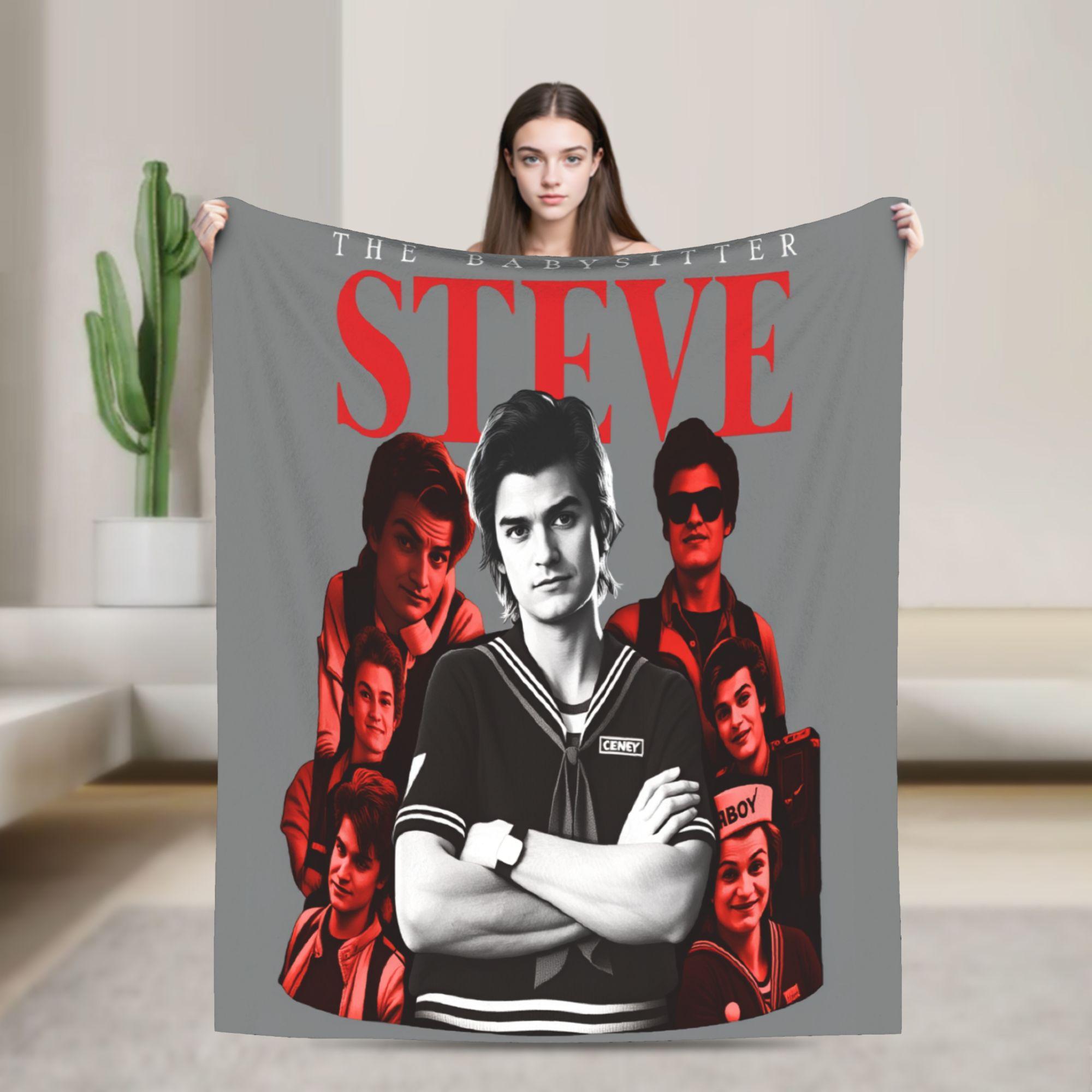 Steve Harrington Soft Warm Blanket  Kids Plush Throw Blanket Fashion Home Decor Flannel Bedspread Sofa Bed Cover 75x90cm
