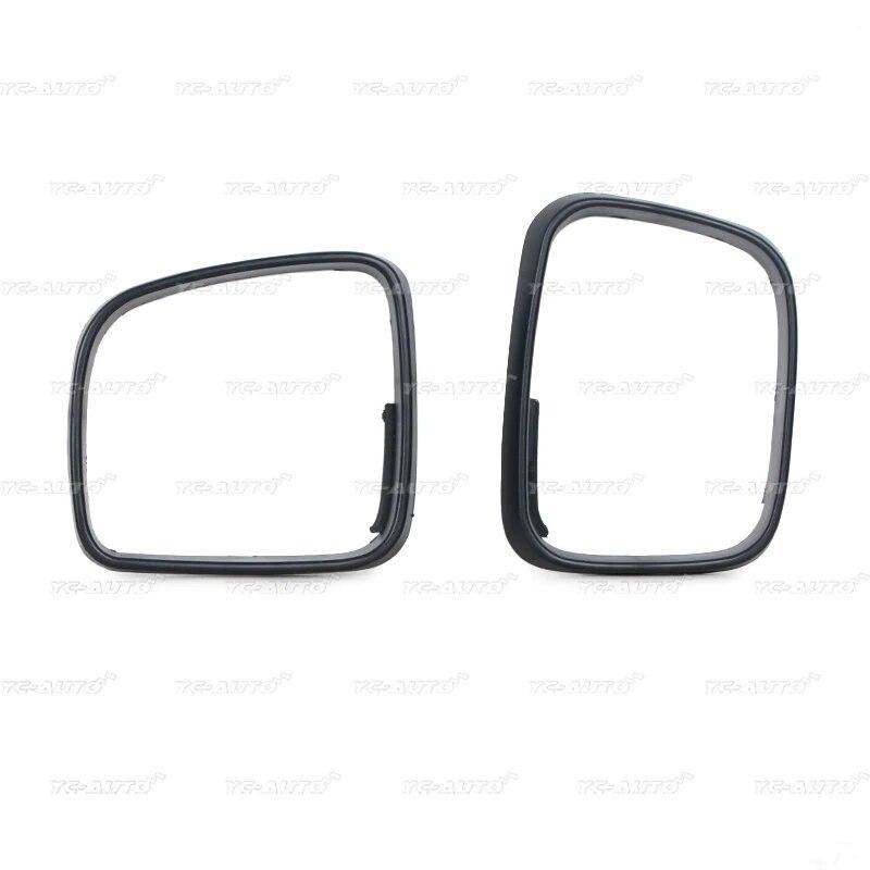 Car Side Wing Rear View Mirror Door Trim Ring Bezel Cap Cover For Volkswagen Transporter Multivan T5 For VW Caddy 2003-2010 LHD