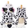 Autumn and Winter New Products Dog Coral Fleece Cat Clothes Pet Clothes Cow Cat Transformation Medium Dog Dog Supplies