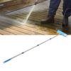 30cm Hvy Duty Steel Wire Broom Stainless Steel Telescopic Handle Outdoor Floor Scrub Brush