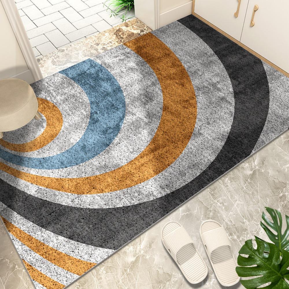 Simple Entry Can Be Cut Silk Ring Floor Mat Carpet Household Entrance Wear-resistant Pvc Mat