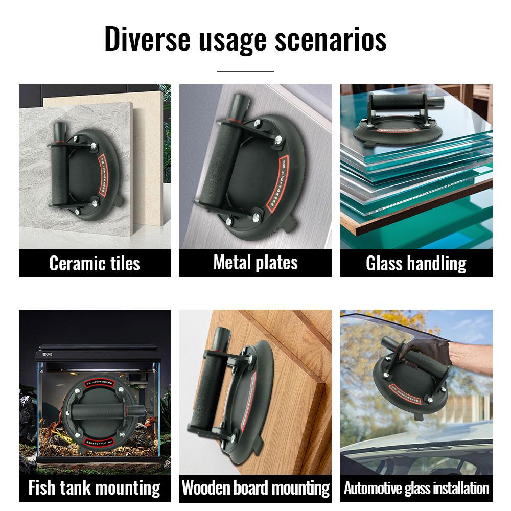 2025 Vacuum Suction Cup 200kg Loading Capacity Heavy Duty Vacuum Spreader for Tile Adsorption Granite Glass Lifting 8 Inch Cup