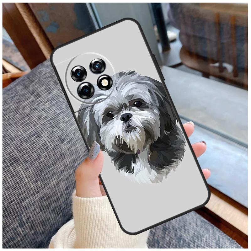 Cartoon Shih Tzu Dog Case For OnePlus 13T 8T 10T 9 10 Pro 15 13 12 11 13R 12R Nord CE 5 2 3 4 Lite N20 N30 Coque