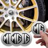 4pcs 56mm Car Wheel Center Hub Cap Stickers Styling For MG HS MG4 EV Cyber X MARVEL R ZS ES5 ONE Cyberster MG3 MG5 MG7 MG6 EZS Q6