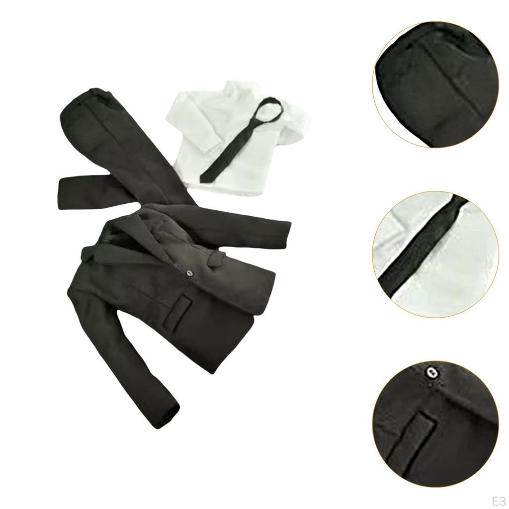 1/6 Male Figure Clothes Action Clothing Set Coat Pants Shirt Outfit,