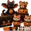 Fabric Sewing Kit Halloween Friends Patchwork Kit Animal DIY Make 4 Beginner
