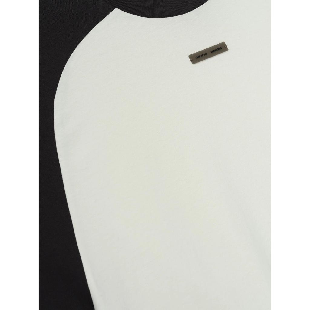 Fear of God Essentials Baseball Tee Ivory Body/Black Men Tops White 125HO254482F