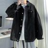 East Rain Black Denim Plus FUN215 Men's Jacket, Spring, Autumn, Winter, Sizes,