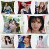 W-Wendy Cushion Cover Washable Linen Pillowcase Soft For Daily Sofa Bed Home Room Decor