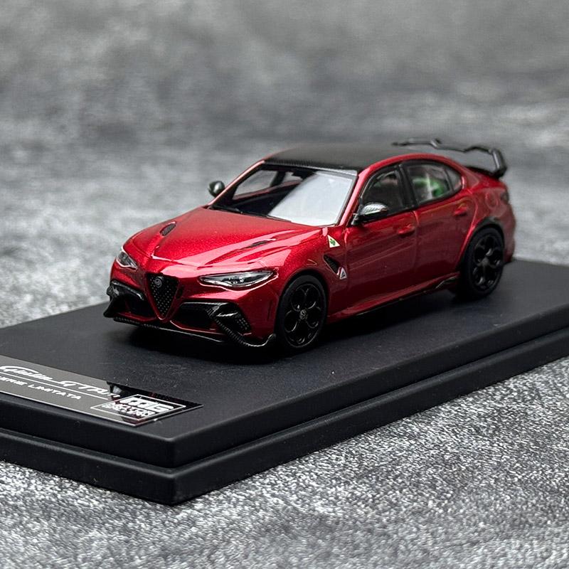 MG 1:64 Alfa Romeo Giulia GTAm Leichtmetall-Auto-Druckguss & Spielzeugfahrzeuge Automodell Miniatur-Maßstabsmodellauto Für Kinder ze6
