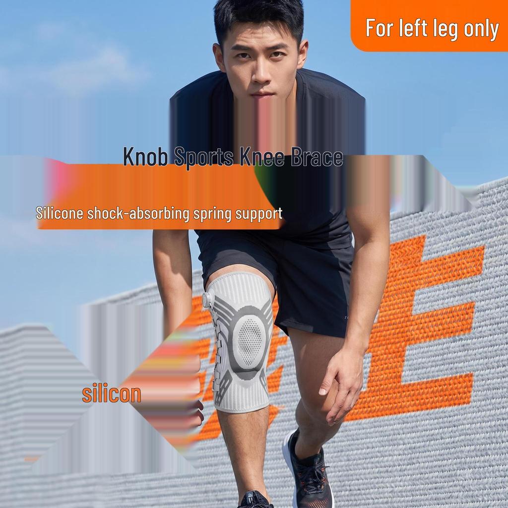Drehbare Schnalle Silikon-Knieschoner für Outdoor-Sport & Fitness