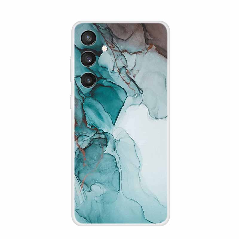 6.7" For Samsung S24 FE 5G Case Marble Soft Clear TPU Silicone Phone Covers for Samsung Galaxy S24 FE Case Bumper S24FE S 24FE