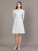 Koes Tweed Jewel Button Dress_Sky Blue