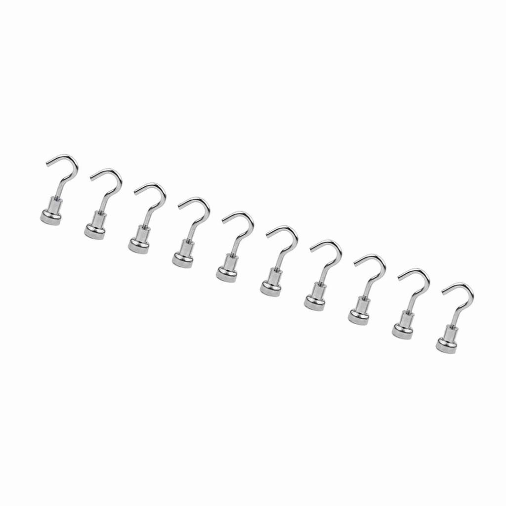 10PcsCelsiusset Heavy Duty  ing Hook Powerful Magnetic Hooks Indoors Organization Tools 10MM