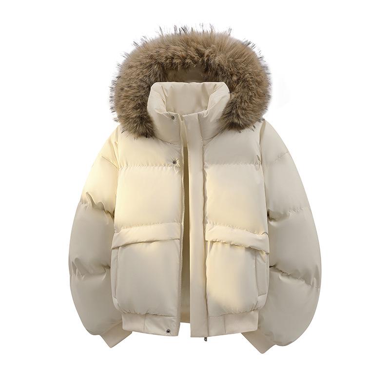 

Men s American Style Winter Snow Eagle Jacket - Hooded PU Leather with Detachable Fur Collar, Thick Cotton for Men & Women 2XL хакі