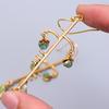 Natural Ethiopian Opal Gold Plated Drop Dangle Electroformed Earrings Jewelry V-72