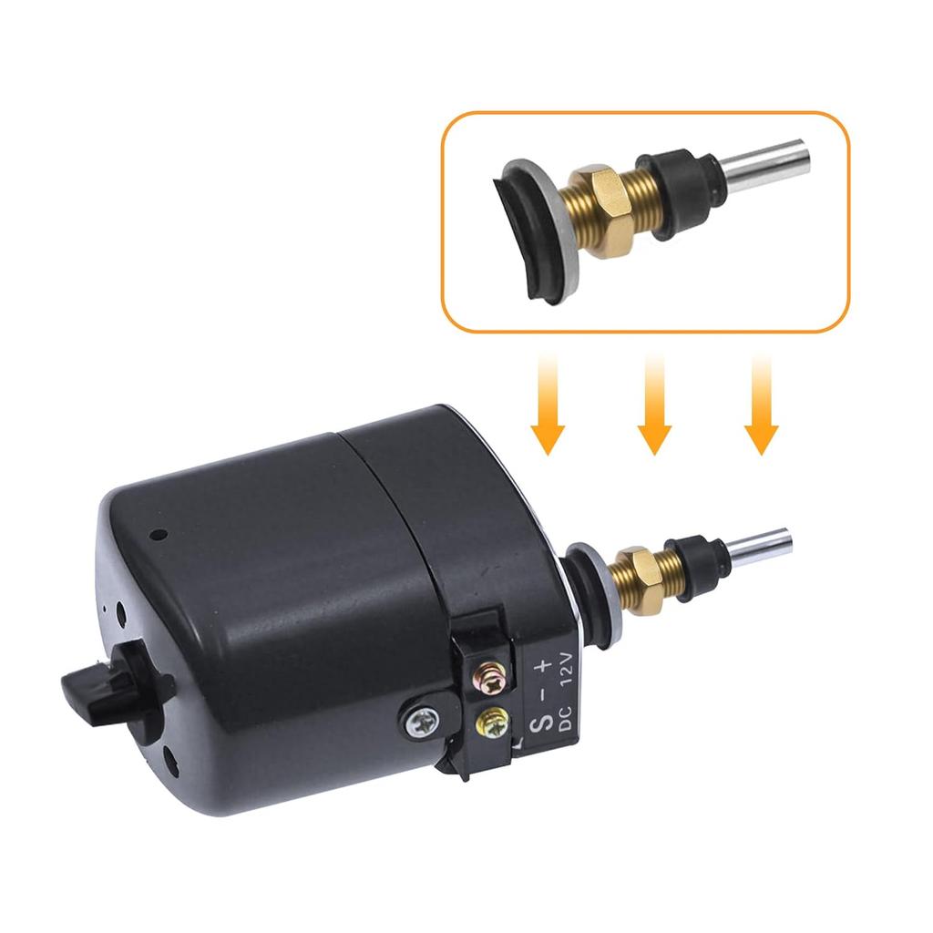 12V Universal Windshield Wiper Motor - Waterproof 12 Volt Front Wiper Motor Fit for Tractor 01287358/7731000001 / 0390506510