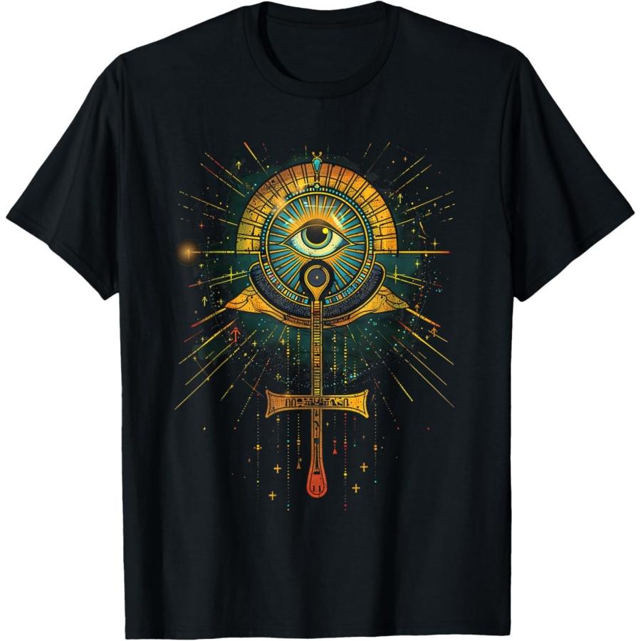 

egypt eye ancient pharaoh sphinx egyptian T-Shirt(11) XXXXXL чорний