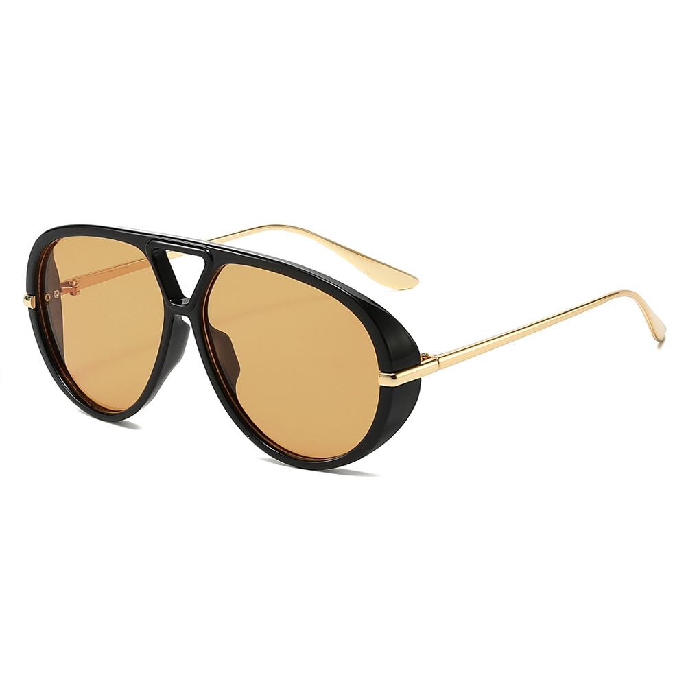 Fashion Brand Women'S Glasses Pilot Trend Shades For Men Luxury Oval Sunglasses Males Outdoor Black Vintage Eyewear Uv400