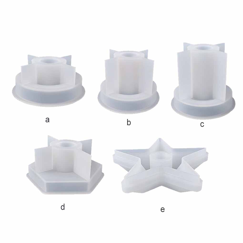 Adulti Suport pentru lumanari din rasina epoxidica Mucegai din silicon pentru casa Rezistent la temperaturi ridicate Accesorii pentru matrita de baza pentru sfesnic