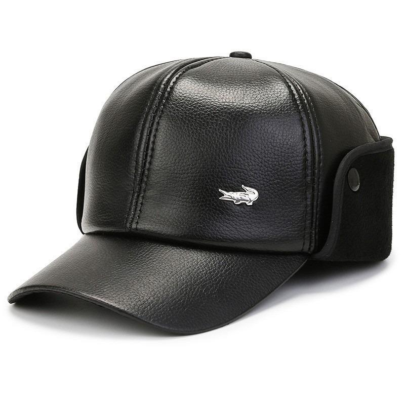 Hat Men's Winter Fleece Ear Protector Warm Cap Dad Grandpa Outdoor Cold Baseball Cotton Hat