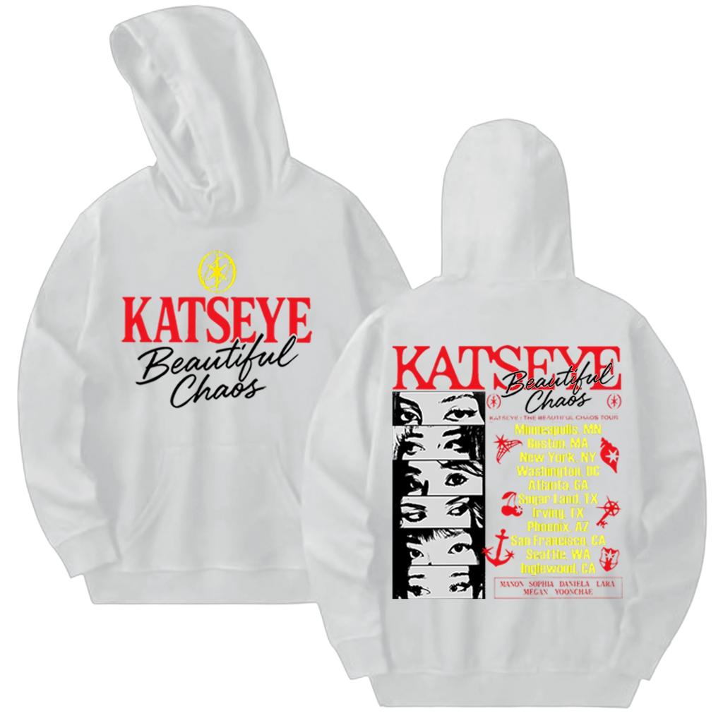 Women's Fashionable Casual Hooded Long Sleeved Printed Sweatshirt