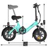 Bodywel T16PRO Folding Electric Bicycle With a Rear Shelf 36V7.8AH Battery 250W Motor UrbanCommuting E- Bike 14 Inch Tires Outdoor Electric Bike