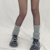 Unisex Knitted Boots Socks Soft Crochet Long Stockings Toeless Leg Warmers for Dance Knee for Protection Foot Cover