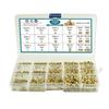 350pcs Set of Threaded Inserts Convenient & Reliable Knurled Brass Female Thread Nuts Inserts Assortment Set for Plastic