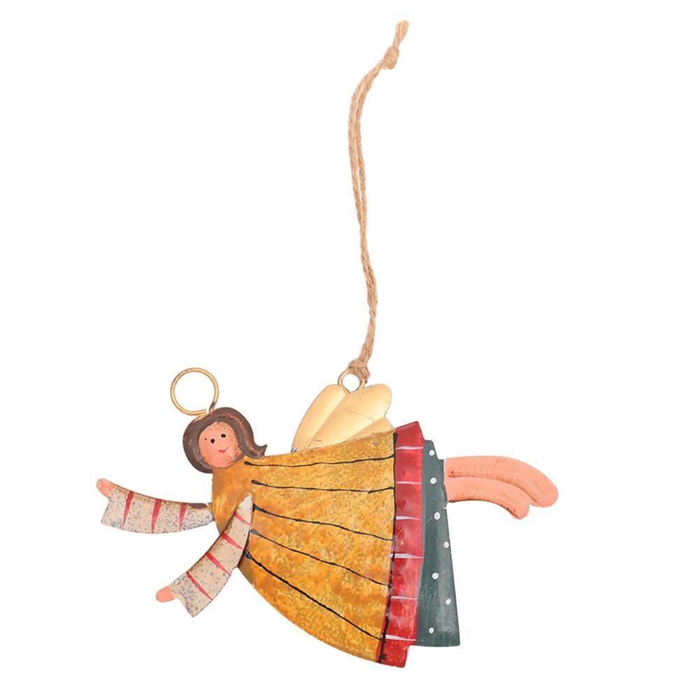 

Рождественский ангел, украшения для елки, железный расписной ангел A